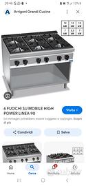 fornello 6 fuochi