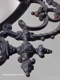 lampadario antico con peso centrale 