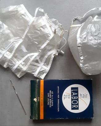 Kit 4 cuffie meches bordate uncino Labor Pro Hair