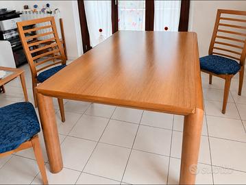 tavolo allungabile con 6 sedie comprese