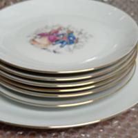 sei piattini dolce con piatto grande 