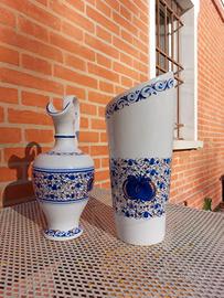 ceramica di faenza- brocca con vaso 