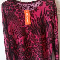 MAGLIA ELASTICIZZATA CON LUREX COLOR ORO. TG.46-50