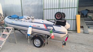 Gommone Honda Honwave + Mercury 15cv 4T + carrello