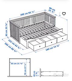 divano/letto Hemnes