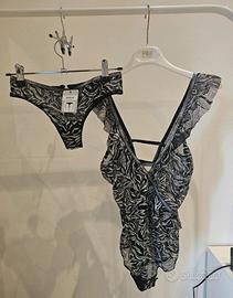 Body glitter tezenis - Set completo body e slip