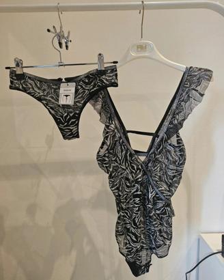 Body glitter tezenis - Set completo body e slip