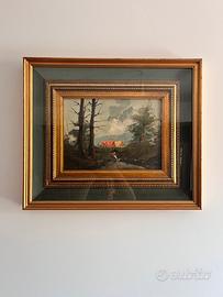 Quadro firmato Ugo Nappi – Paesaggio con figure