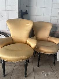 Coppia di poltroncine vintage