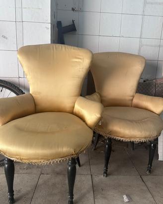 Coppia di poltroncine vintage