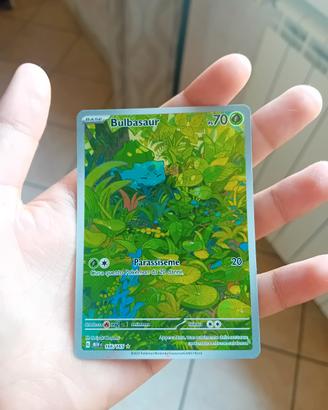 bulbasaur ilustrazzione rara 151