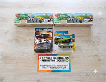 Lotto Veicoli Giochi Hot Wheels - 4 Pezzi Nuovi