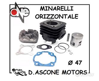 KIT CILINDRO CON TESTA D.47 X MINARELLI ORIZZONTAL