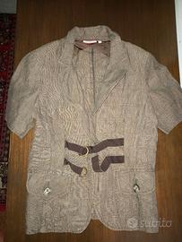 giacca max  co estiva mezza manica puro lino T 44