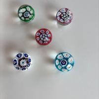 Fermacarte millefiori in vetro stile Murano