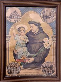 Stampa cromolitografica 1931 - Sant'Antonio
