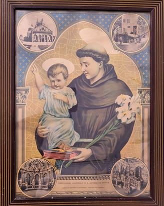 Stampa cromolitografica 1931 - Sant'Antonio