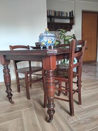 Tavolo 800 inglese in mogano