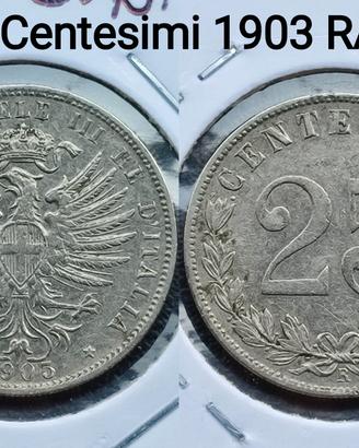 25 Centesimi 1903 RARA 45€