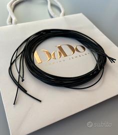 DoDo 5 cordini sottili colore nero - nuovi
