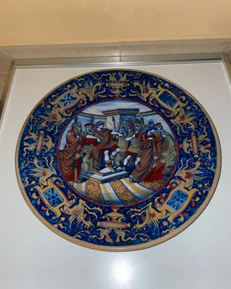 PAOLO RUBBOLI - PIATTO MAIOLICA A LUSTRO 1886