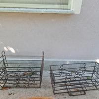 Supporti vasi da ringhiera balcone in ferro