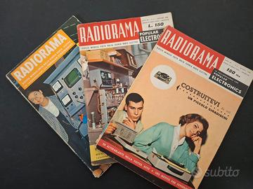 3 Riviste RADIORAMA 1958/1966