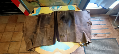 Gambali cuoio per andare a cavallo