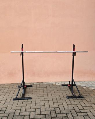 Rack supporto + bilanciere palestra