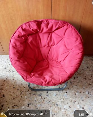 sedia a uovo regista sdraio vintage 3/5/20€