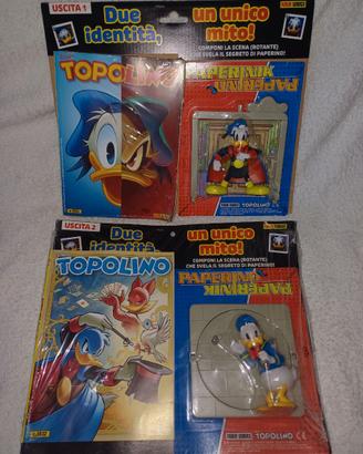 Topolino 3631 + 3632 con Statua PAPERINO PAPERINIK
