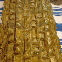 Coppia lampade a sospensione vetro murano '70