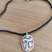 Collana con  cammeo e inserti in argento 925