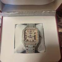 Iced Out Vvs1 moissanite stones watch