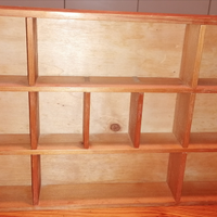 Mensolina in legno compensato color naturale