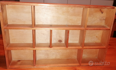 Mensolina in legno compensato color naturale