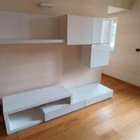 Mobile da soggiorno bianco moderno – componibile