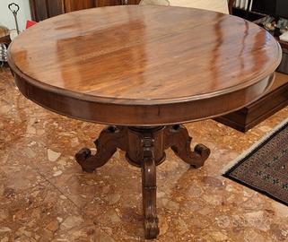 Tavolo d'epoca tondo allungabile 