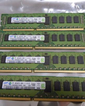 RAM SERVER SAMSUNG KIT 16Gb (4x4 Gb) - DDR3-12800R