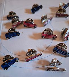 Lotto di 20 Pins Spille FIAT Seicento blu e rosse 
