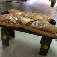 Sgabellino in legno etnico