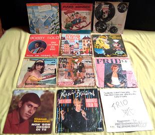 Blocco di N°14 dischi vinile a quarantacinque giri