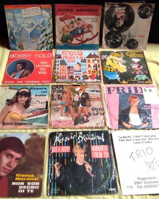 Blocco di N°14 dischi vinile a quarantacinque giri