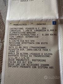 APRILIA SRV 2013 850cc