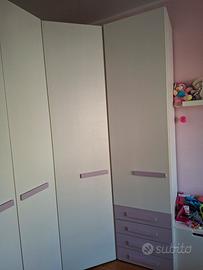  camera completa bambine armadio letto 1 piazza