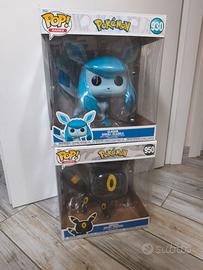 Funko pop jumbo pokemon Glaceon e Umbreon