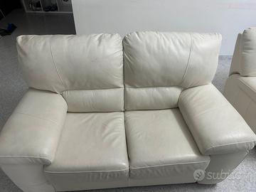 divano due posti + poltrona reclinabile