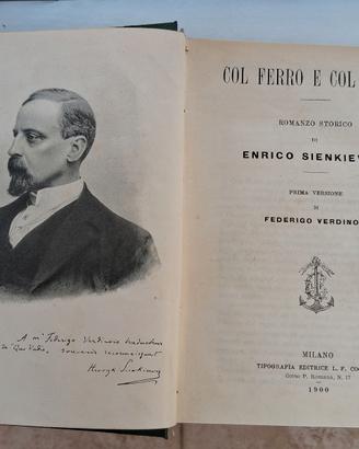 "Col ferro e col fuoco" libro antico