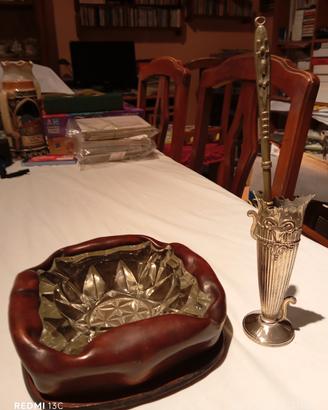 Set da fumo vintage d'epoca : posacenere spegnisig