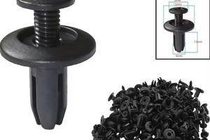Clip fissaggio rivetti paraurti plastiche auto